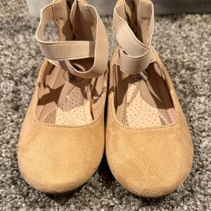 Trary Kids Tan Ballet Flats